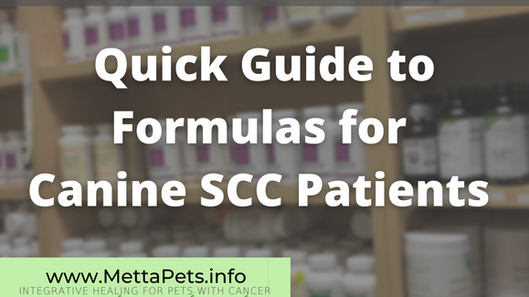 Quick guide to formulas for canine SCC